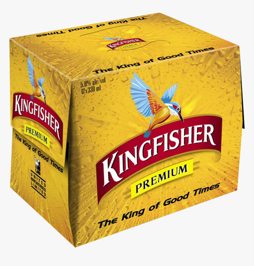 Kingfisher Lager 12 Pack 330ml - Kingfisher Beer Bottle Box, HD Png Download