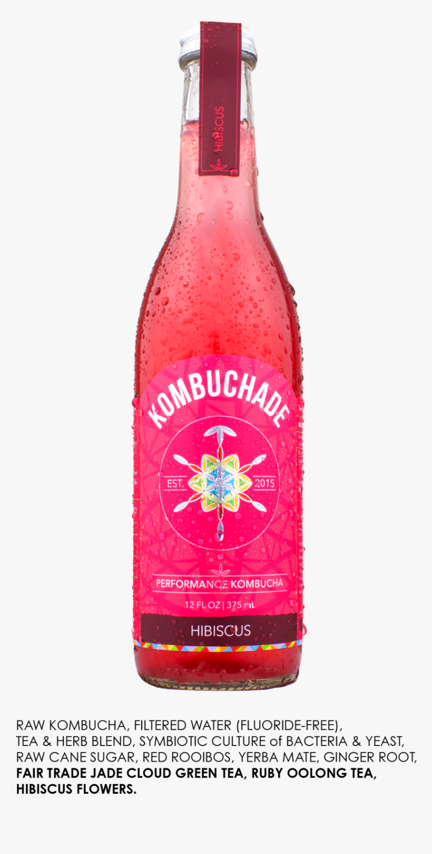Hibiscus Ingredient - Glass Bottle, HD Png Download