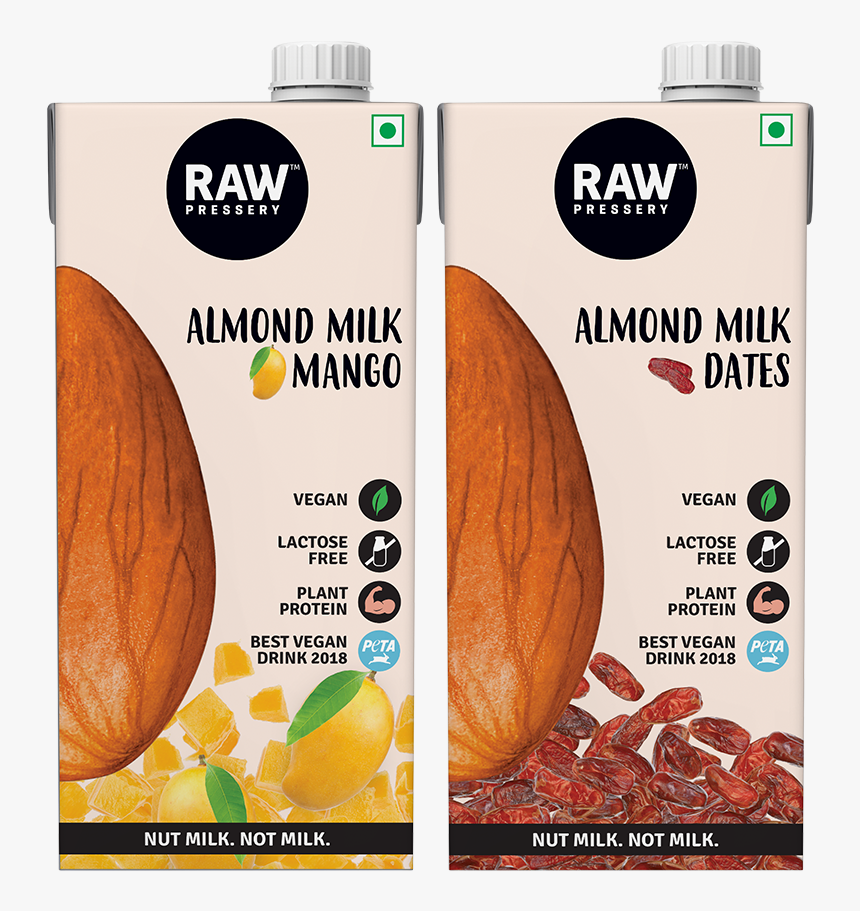 Raw Pressery Almond Milk Plain, HD Png Download