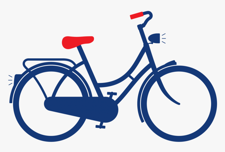 Bike Clipart Bike Dutch - Red City Bike, HD Png Download