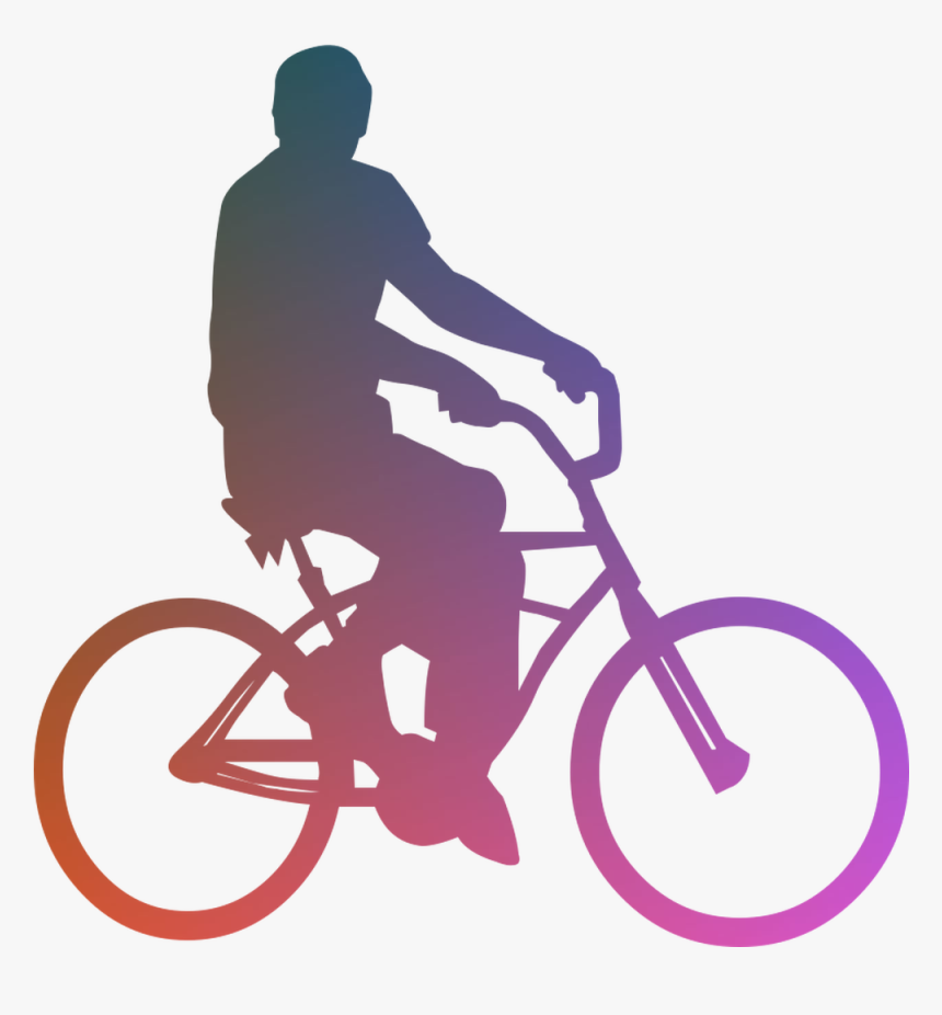 Jake Bicycle Kona Company Hybrid Cyclo-cross Clipart - Bicycle People Silhouette Png, Transparent Png