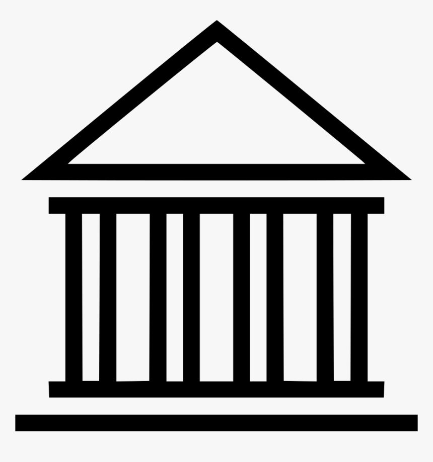 Bank Temple Museum Pantheon Comments - Library Icon Black And White, HD Png Download