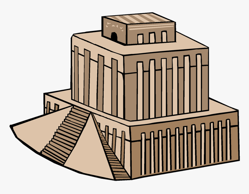 Jain Temple Clipart 4 By Belinda - Babylonian Ziggurat, HD Png Download