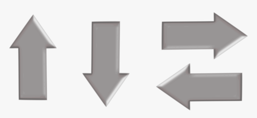Arrow Clipart Grey - Flechas Grises Png, Transparent Png