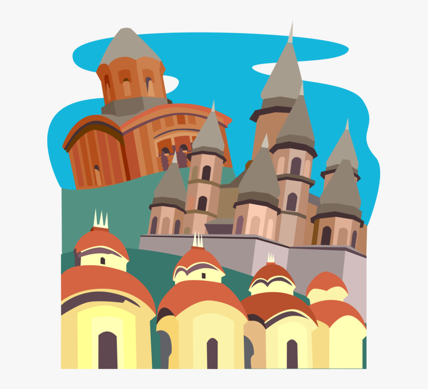 Vector Royalty Free Library India Vector Landmark - Castle, HD Png Download