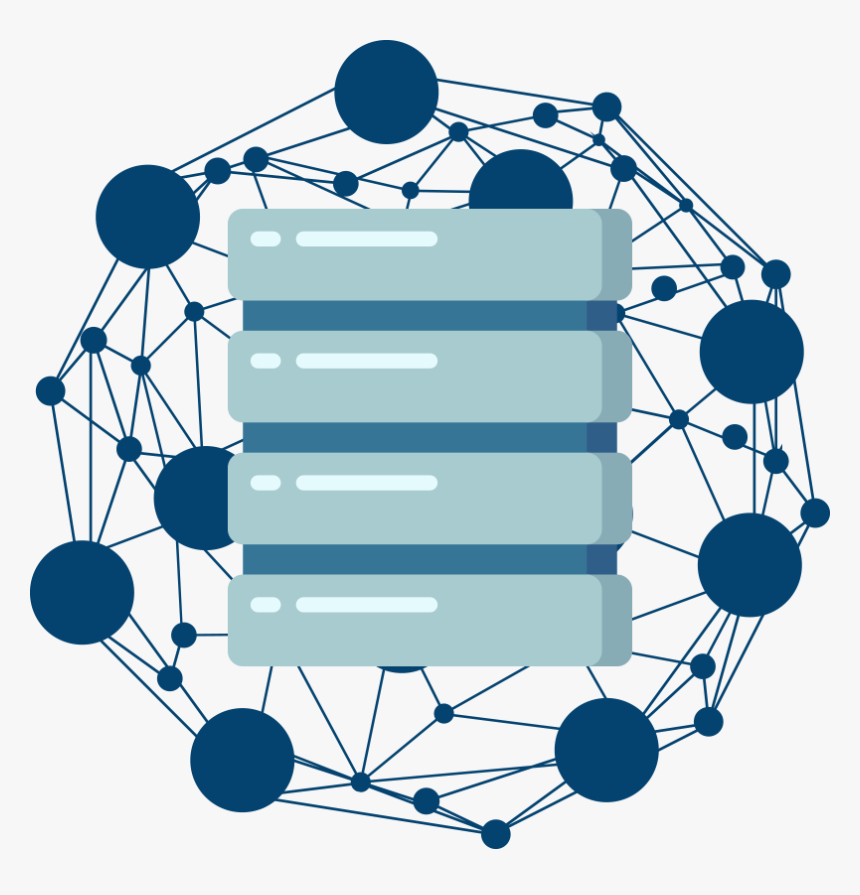 Network With Server In The Middle - Information Technology Class 9, HD Png Download