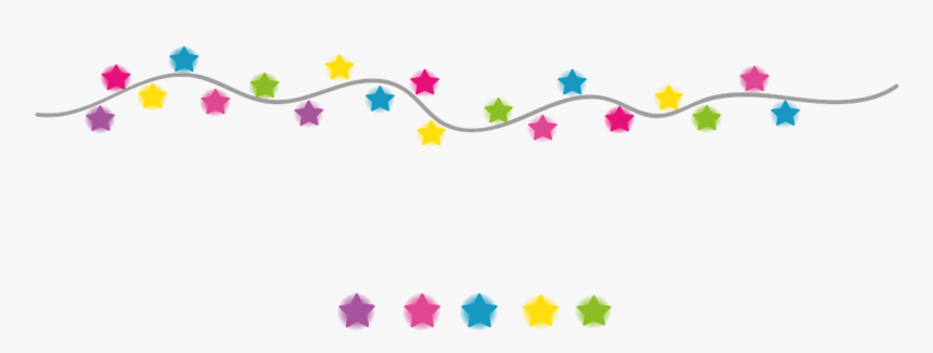 Garland Star Lights Free Photo - Light Star Christmas Png, Transparent Png