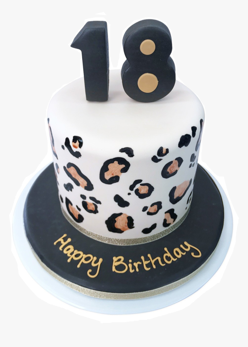 Birthday Cakes Png Free Background - Drip Cake Animal Print, Transparent Png