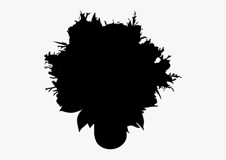 Birthday Flower Bouquet Png Transparent Images - Silhouette, Png Download