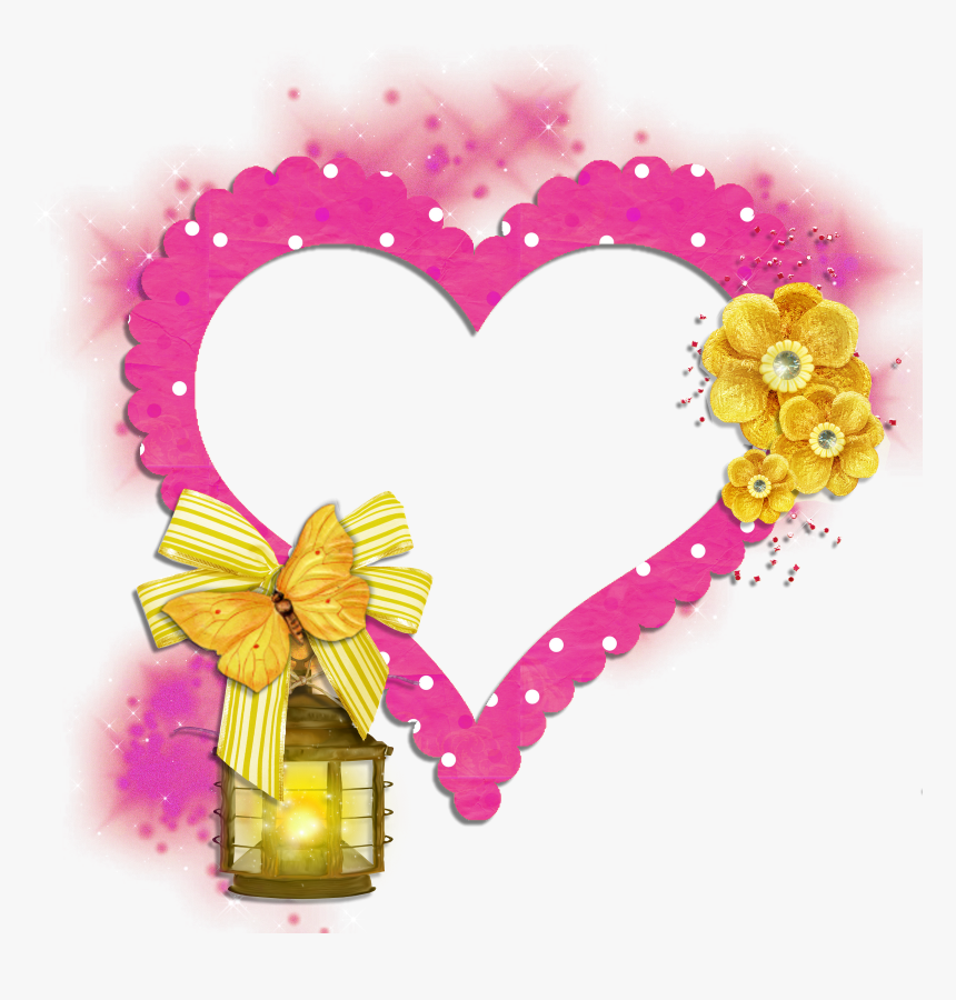 Transparent Gold Butterfly Png - Love Symbol Frame Png, Png Download