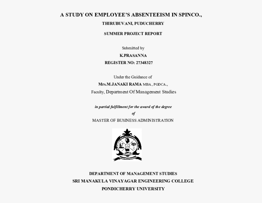 Sri Manakula Vinayagar Engineering College Puducherry, HD Png Download