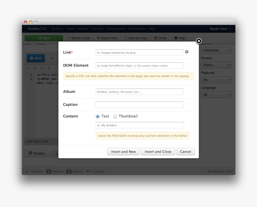Rokbox Joomla, HD Png Download