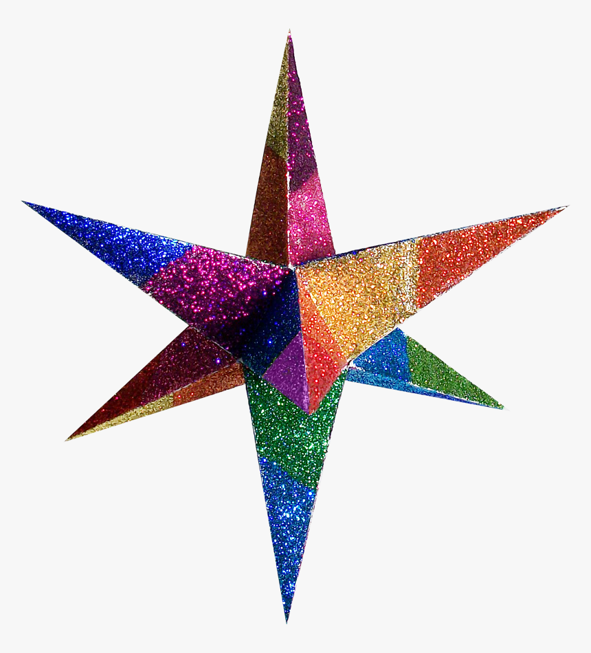 3d Star Colored, HD Png Download