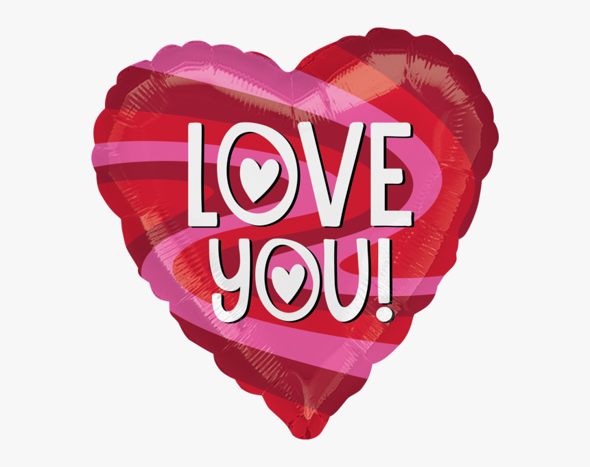 Love You Balloon - Valentine's Day, HD Png Download