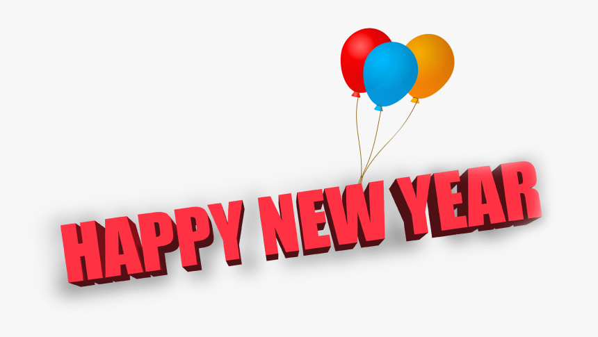 Picsart Happy New Year Png Text, Transparent Png