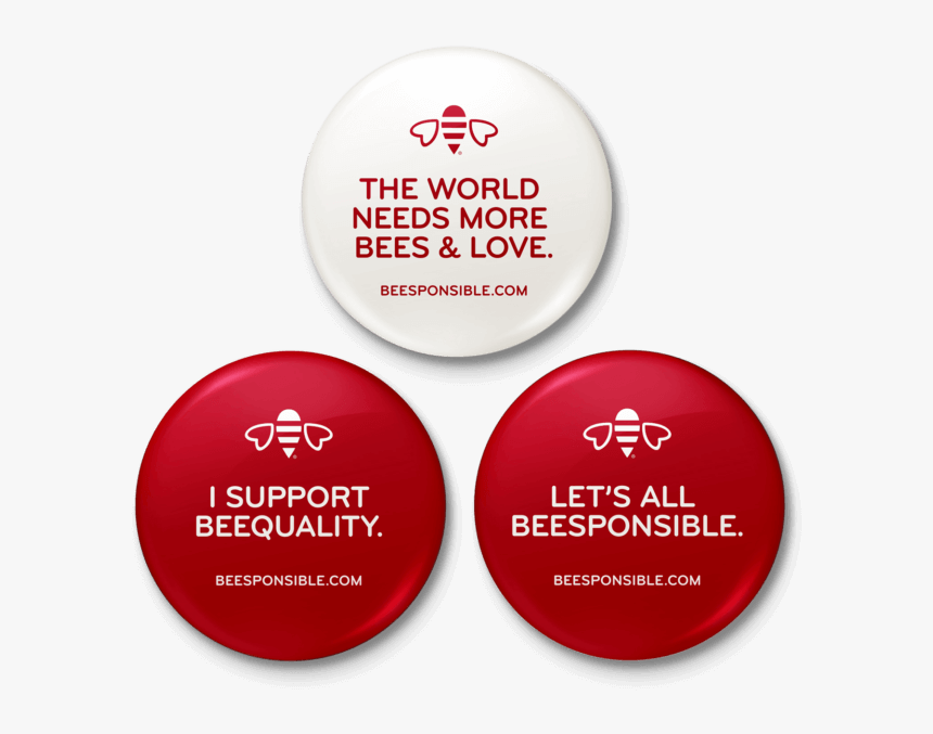 Beesponsible Button Set - Honey Jars, HD Png Download