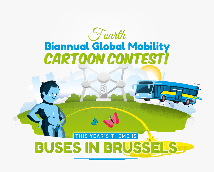 The 4th Biannual Global Mobility Cartoon Contest 2019, - Belgia Cartoon Contest, HD Png Download