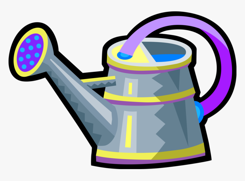 Vector Illustration Of Watering Can Or Watering Pot, HD Png Download