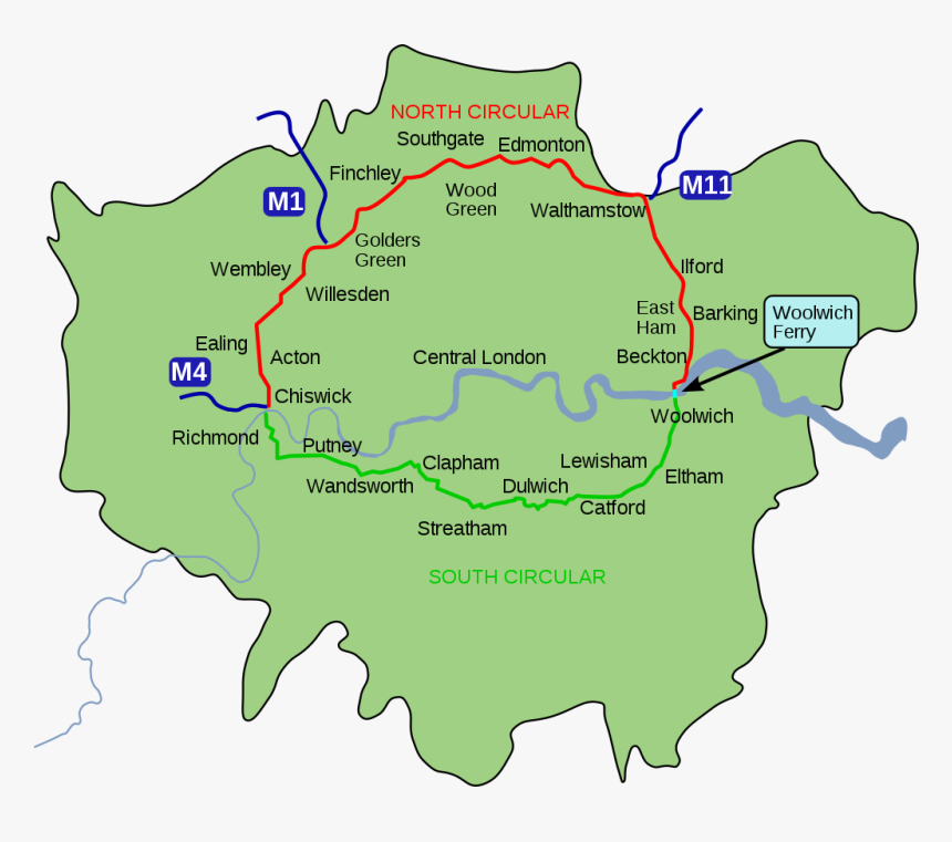 North Circular Road London, HD Png Download
