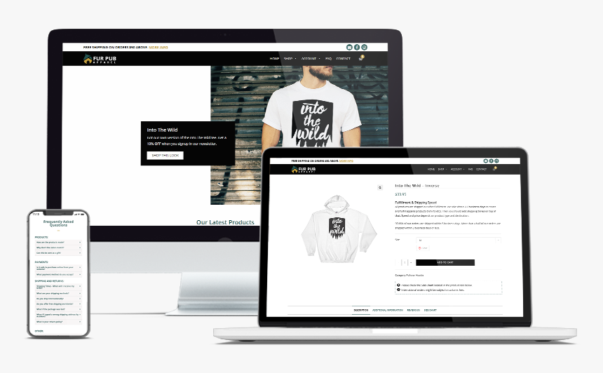 The Fur Pub Apparel Portfolio Mockup - Utility Software, HD Png Download