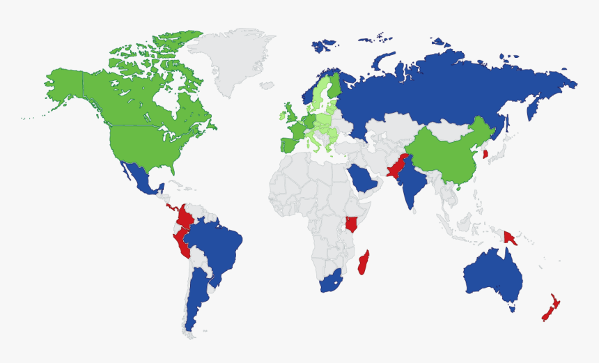 Nations Map - Distribution Of Coal Across The World, HD Png Download