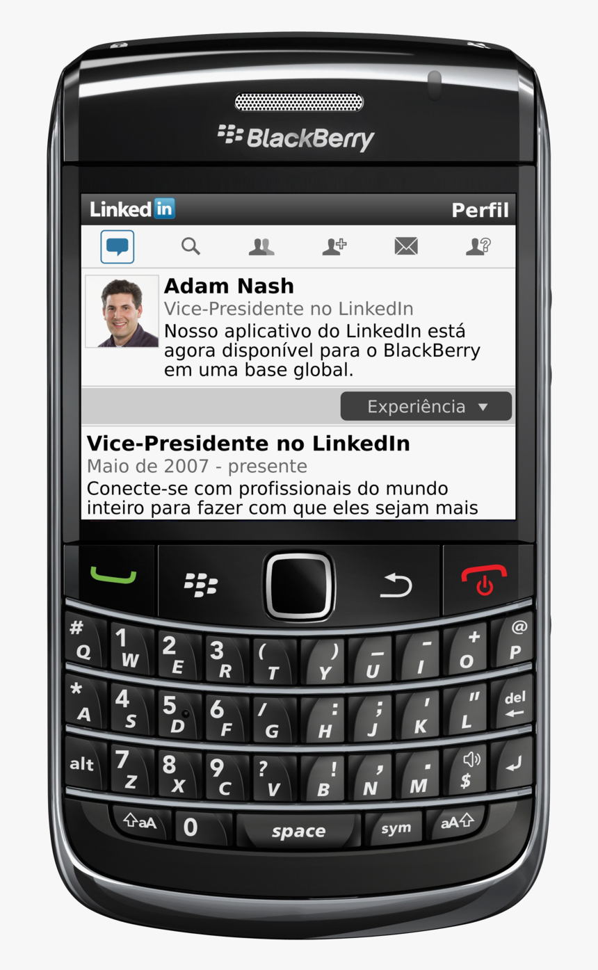 Transparent Mobile Phone Clipart - Blackberry Bold 9700, HD Png Download