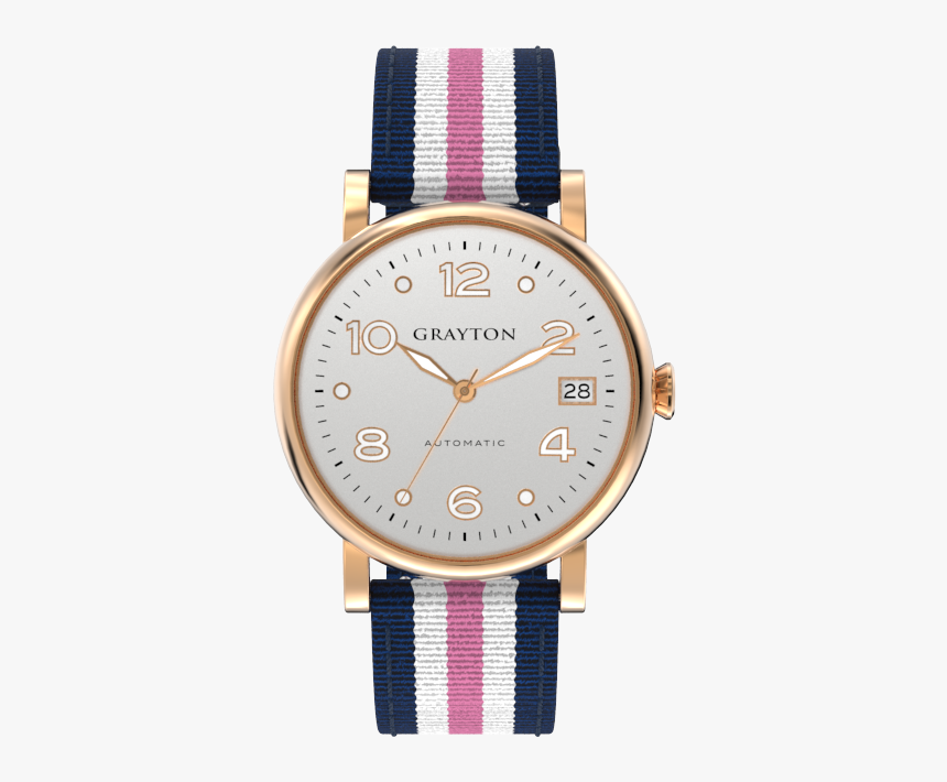 Women S Automatic Watch White Silver Dial & Blue, White - Watch, HD Png Download