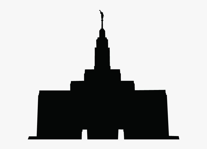Salt Lake Temple Draper Utah Temple Idaho Falls Idaho - Silhouette Lds Temple Clipart, HD Png Download