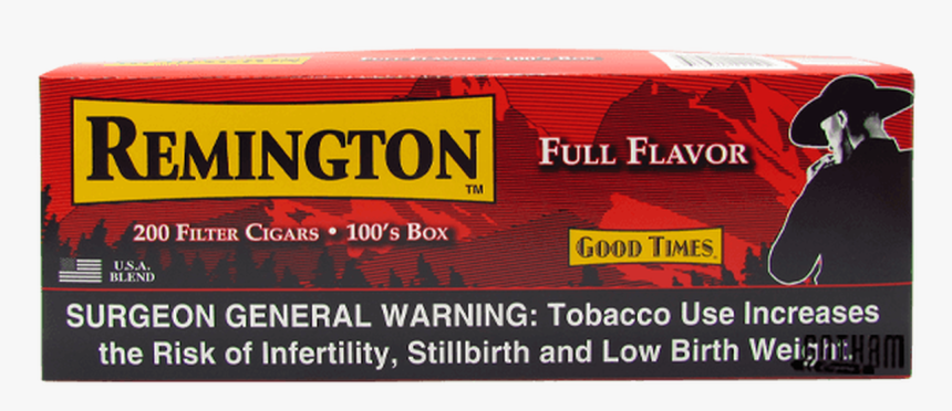 Remington Filtered Cigars Full Flavor Box - Stone Island Badge, HD Png Download