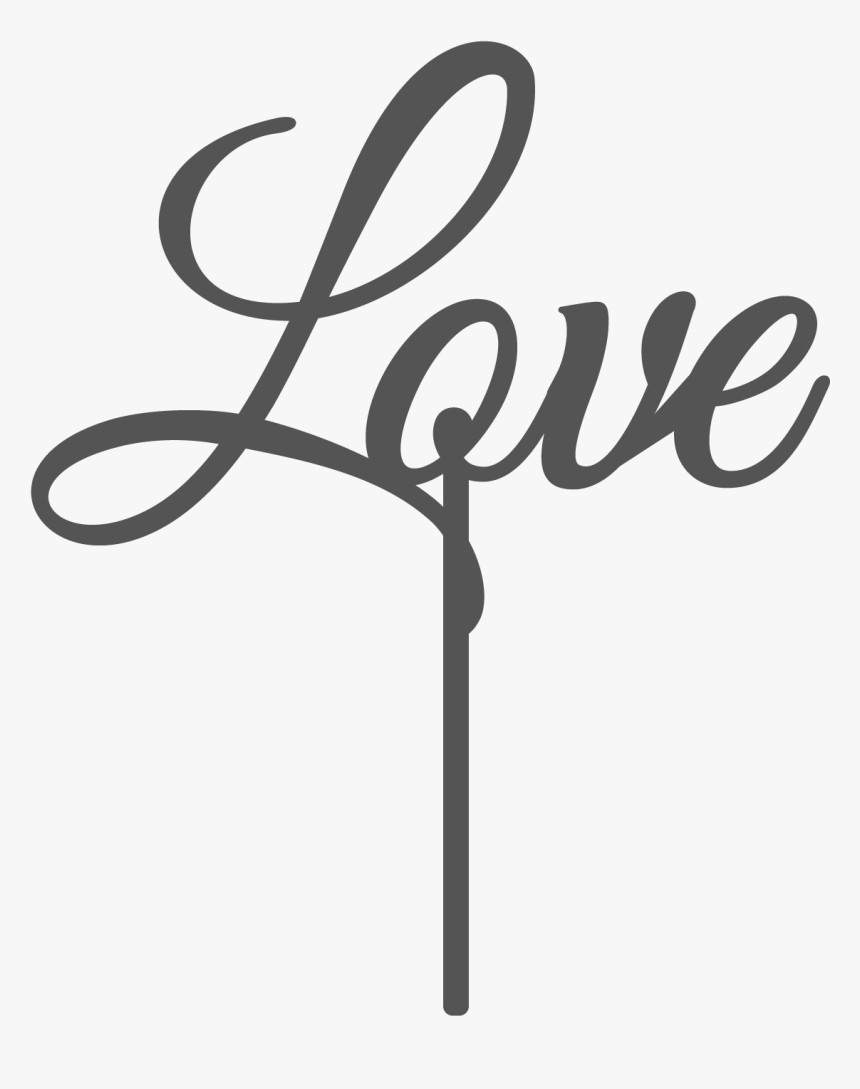 Love Wedding Cake Topper - Love Topper Png, Transparent Png