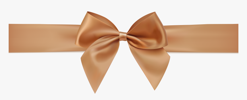 Transparent Peach Clipart - Rose Gold Ribbon Png, Png Download