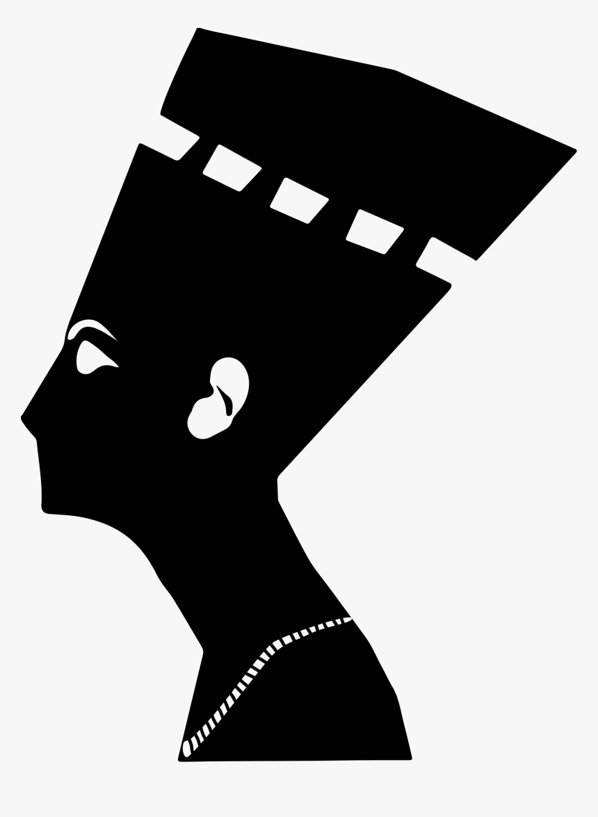 Queen Clipart Vector - Nefertiti Silhouette Png, Transparent Png