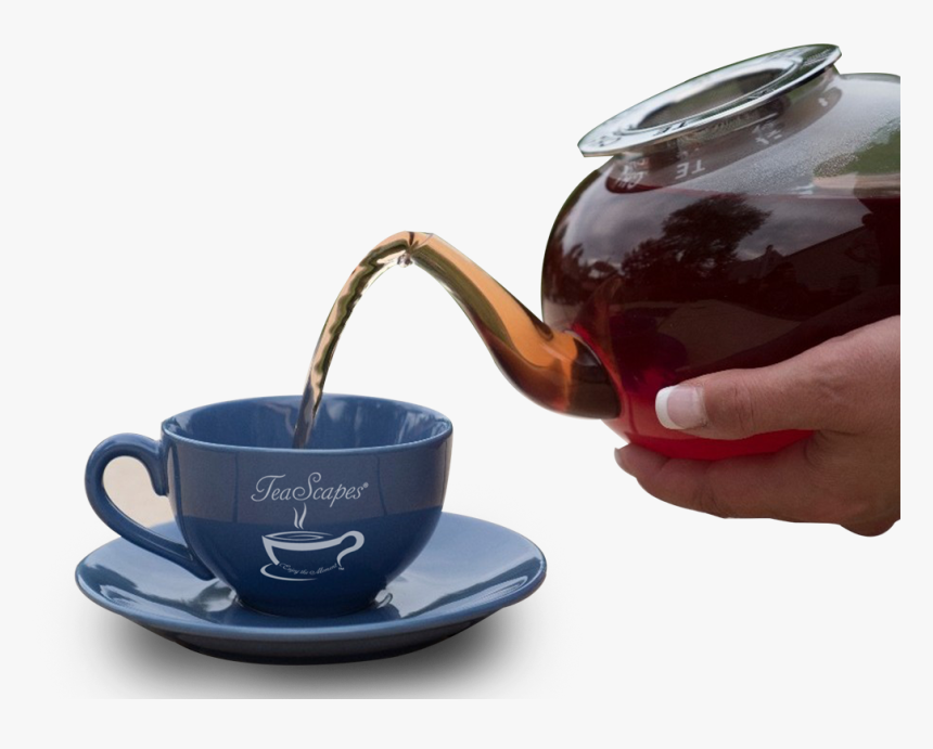 Tea Cup, Teascapes - Tea Kettle To Cup Png, Transparent Png