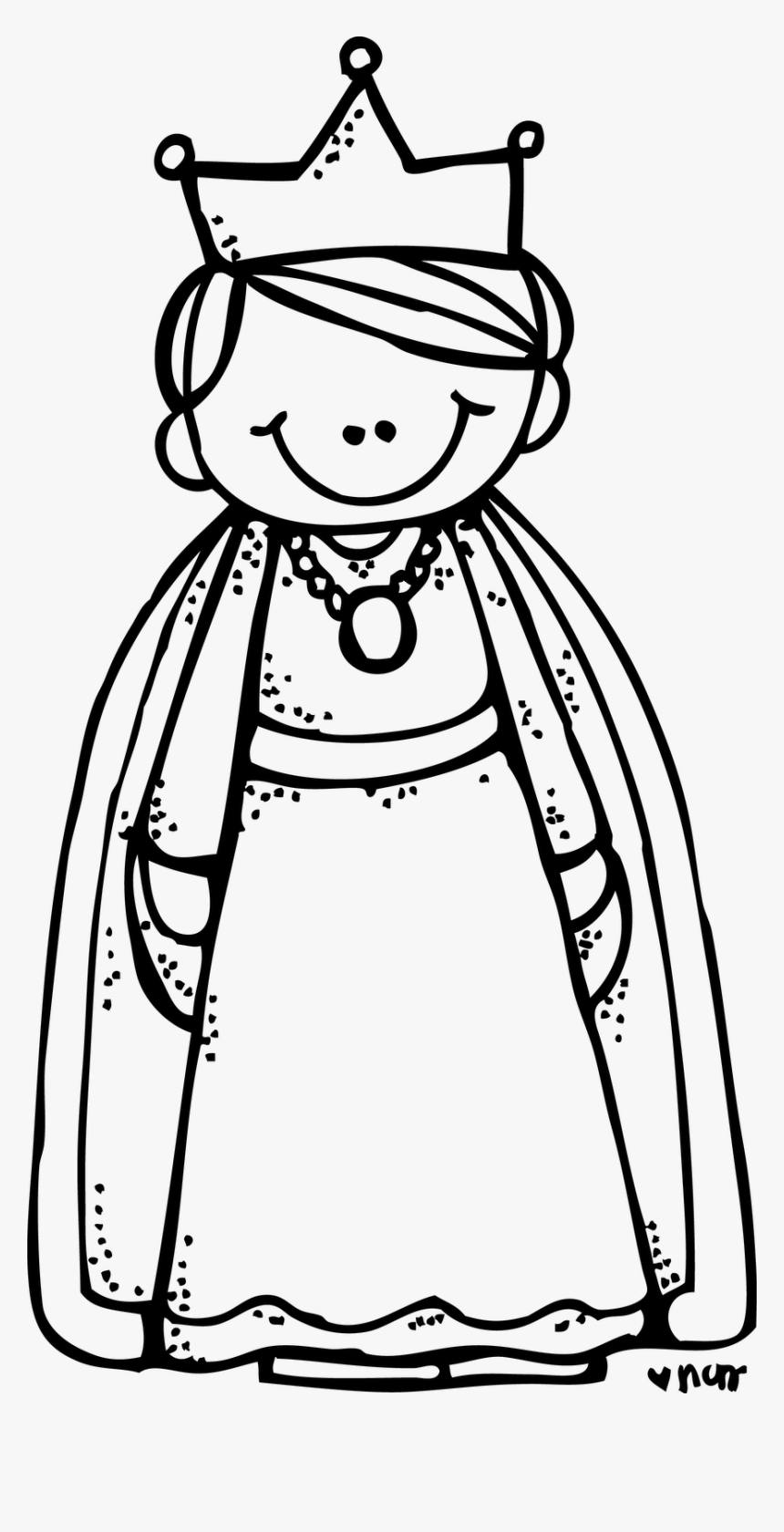 Thumb Image - Black And White Queen Clipart, HD Png Download