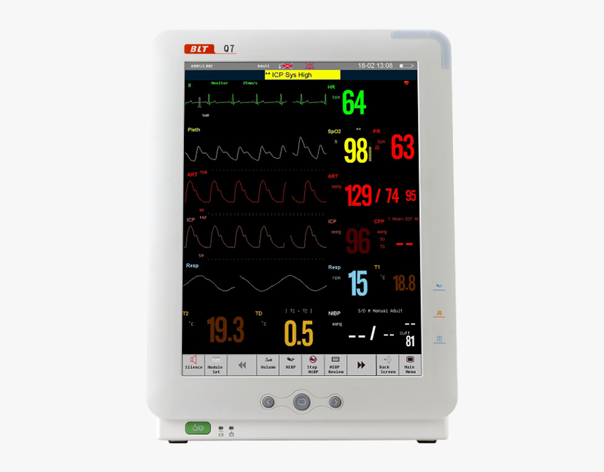 Patient Monitor Q7 Biolight, HD Png Download