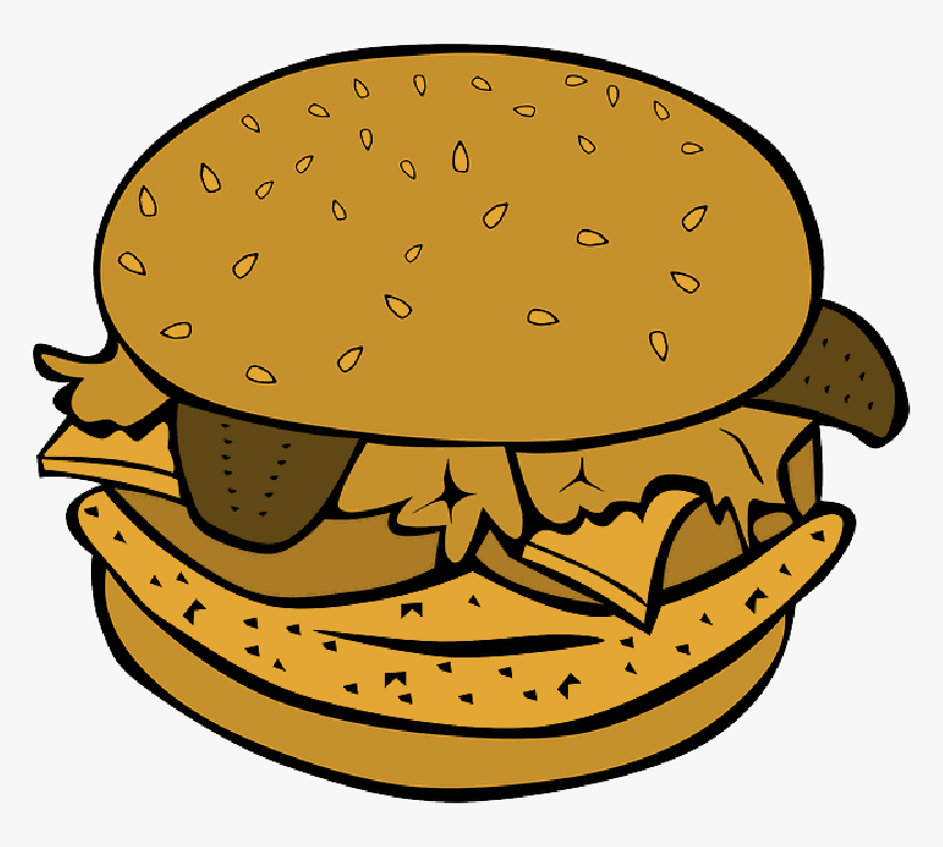 Png Cartoon The Best - Hamburger Clip Art, Transparent Png