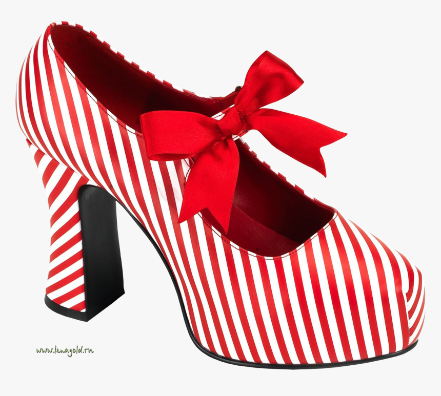 Clipart Shoes Chappal - Striped Shoe High Heel, HD Png Download