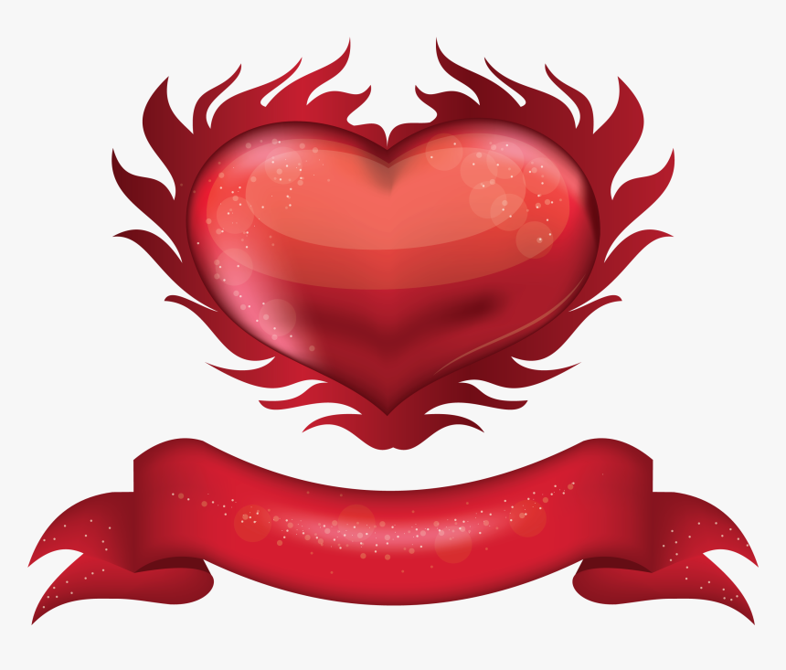 Heart, Png Banner - Valentines Day Champagne Glasses Clipart, Transparent Png