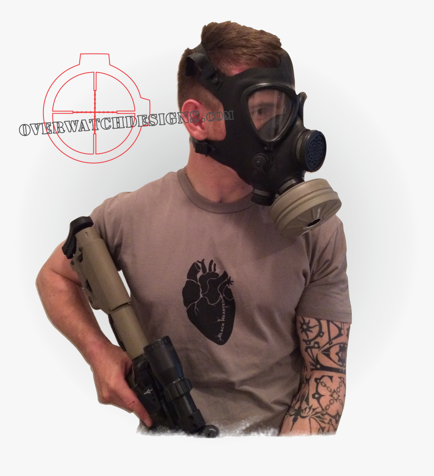 Transparent Shark Mouth Decal Png - Gun, Png Download