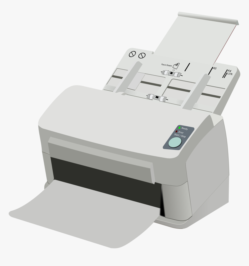 Printer,angle,electronic Device - Scanner Clipart, HD Png Download