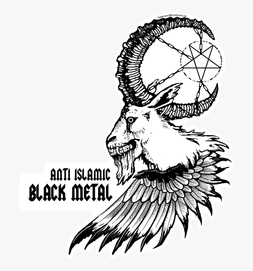 Beard Drawing Background - Burning Mosque Black Metal, HD Png Download