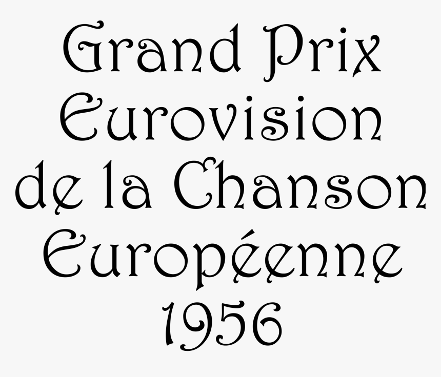 Clip Art How To Choose A - Eurovision Song Contest 1956, HD Png Download