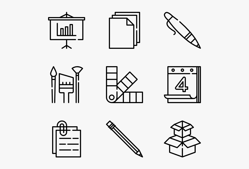 Stationery - Icon Set Png, Transparent Png
