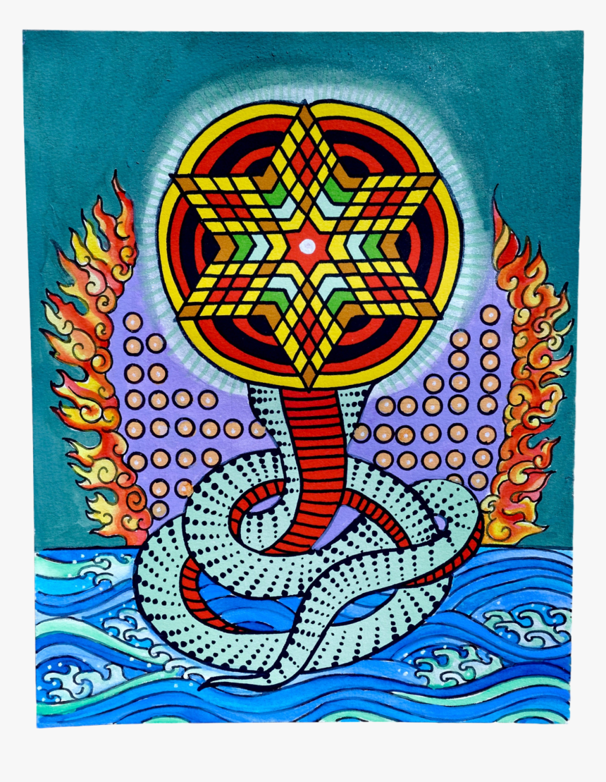 Hand-embellished Purusha And Prakriti Letterpress Print, HD Png Download