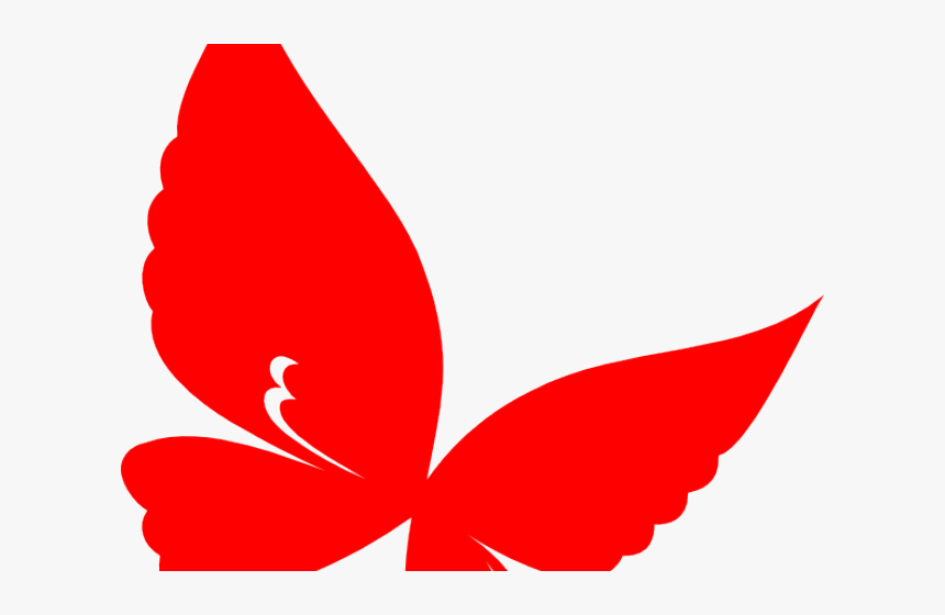 Red Clipart Butterfly - Pink Butterfly Vector Png, Transparent Png