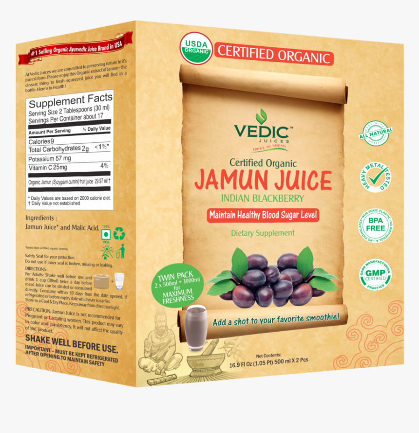 Vedic Juice Aloe, HD Png Download