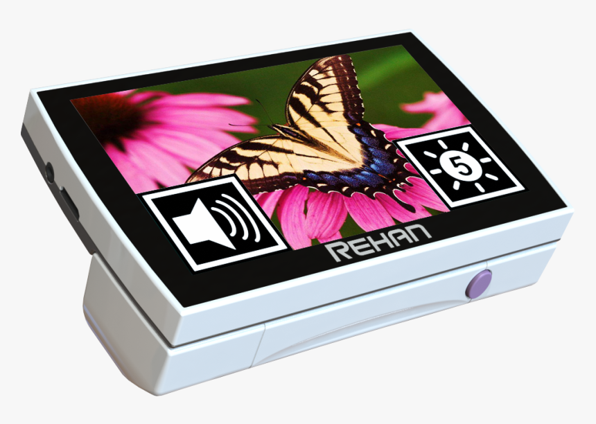 Rehan Looky 5 Hd Touch Folded With An Image Of A Butterfly - Looky 5 Hd Touch, HD Png Download