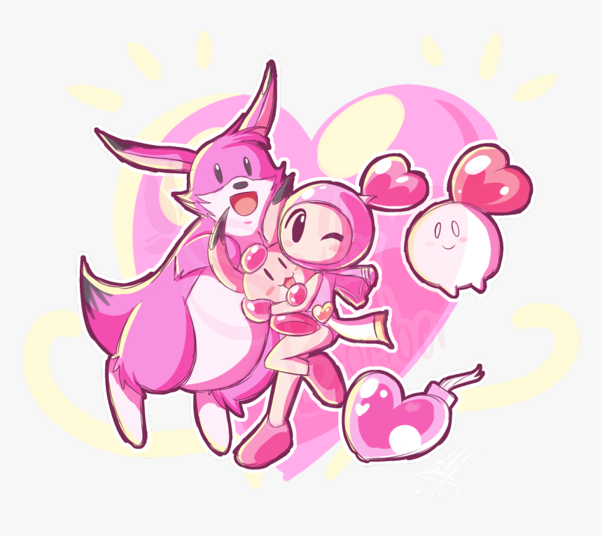 Pink Bomberman, HD Png Download