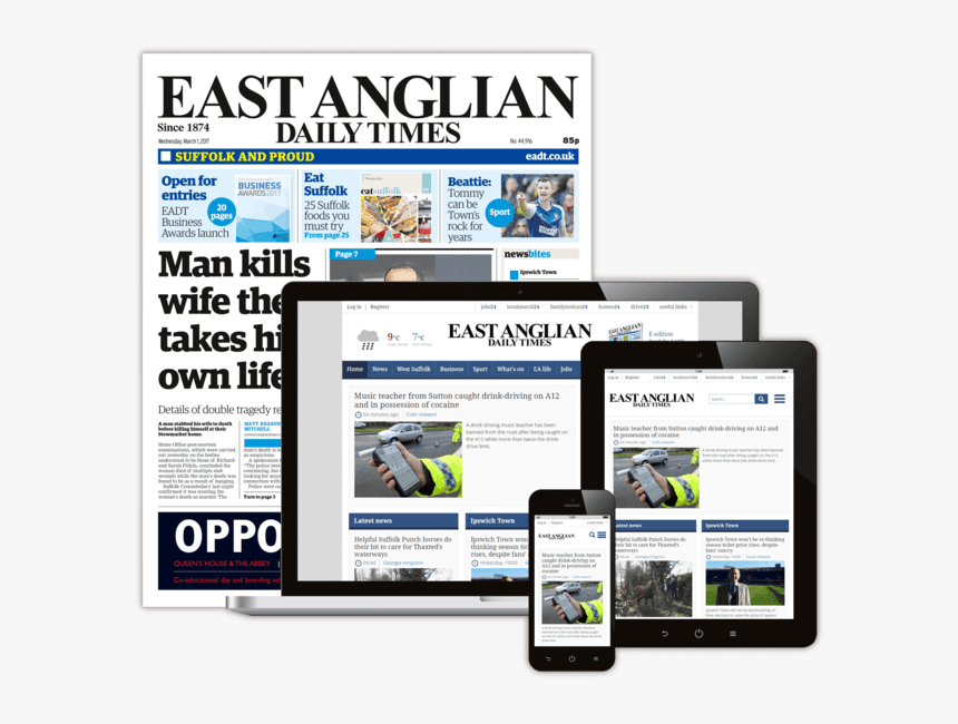 Eastern Daily Press Newspaper Times From Print To Online Edition, HD