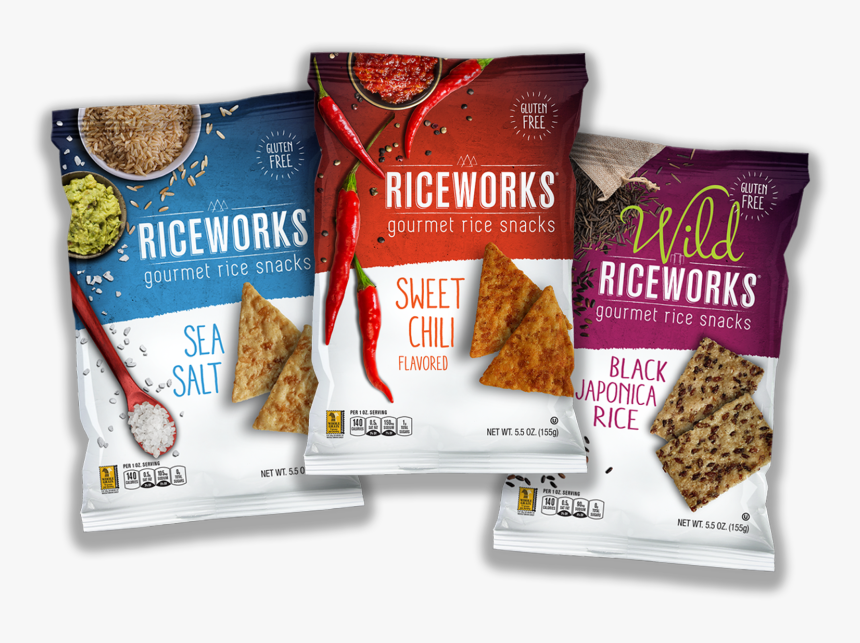 Bags Of Riceworks Gourmet Rice Snacks - Crisp Bread, HD Png Download